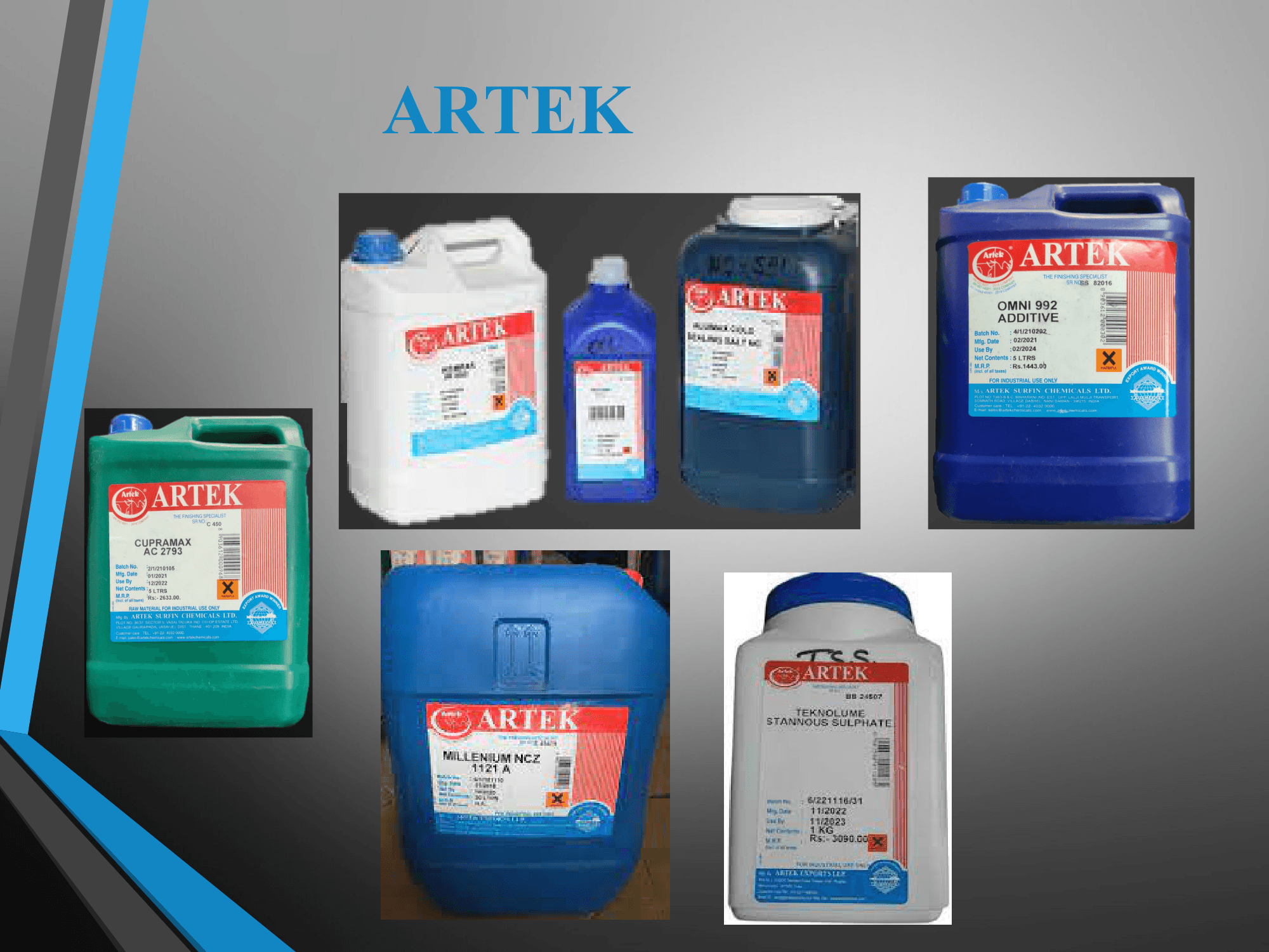 Artek Electroplating Products